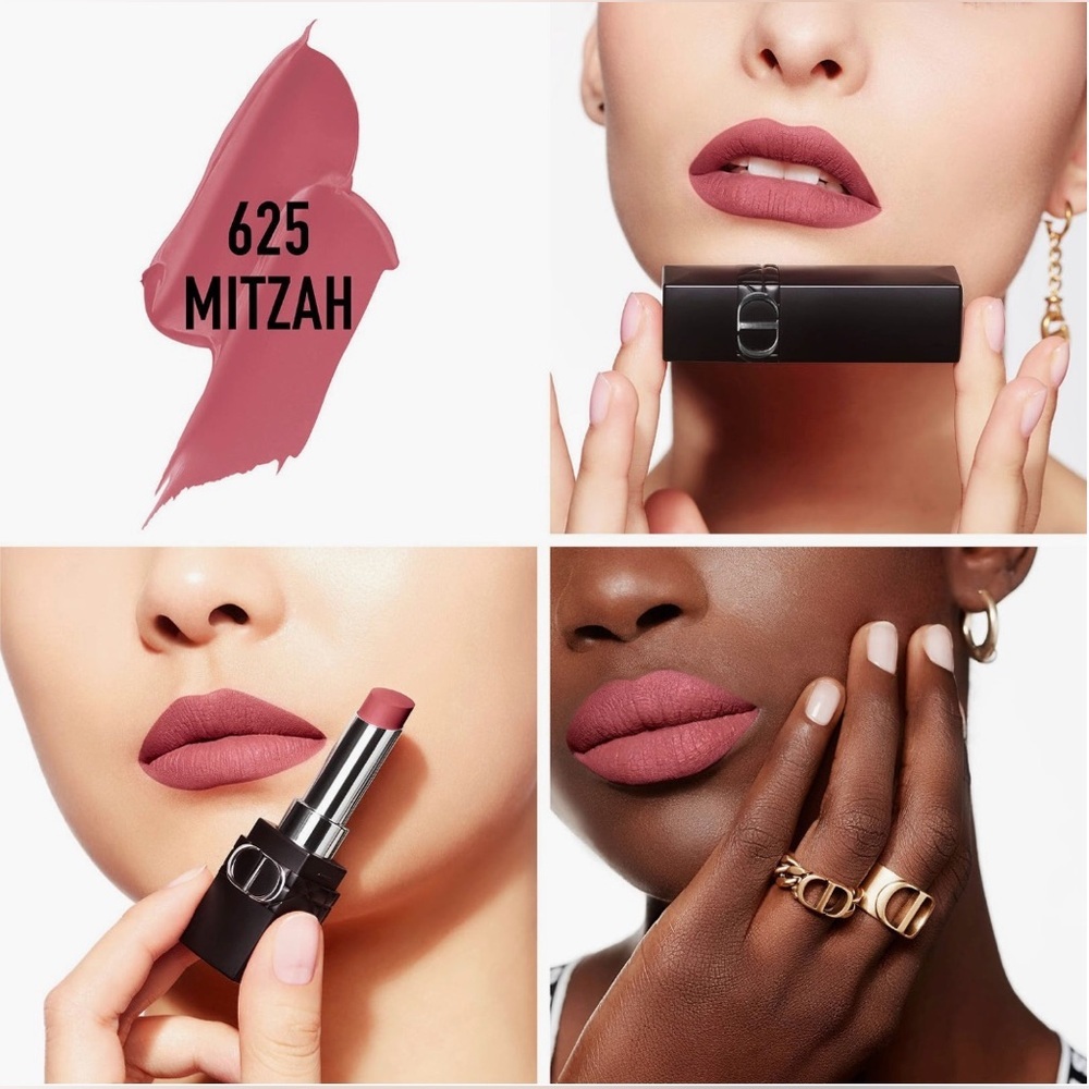 DIOR 2 Piece Set: #625 Mitzah Forever Lipstick + Leopard Box Case - Picture 4 of 8